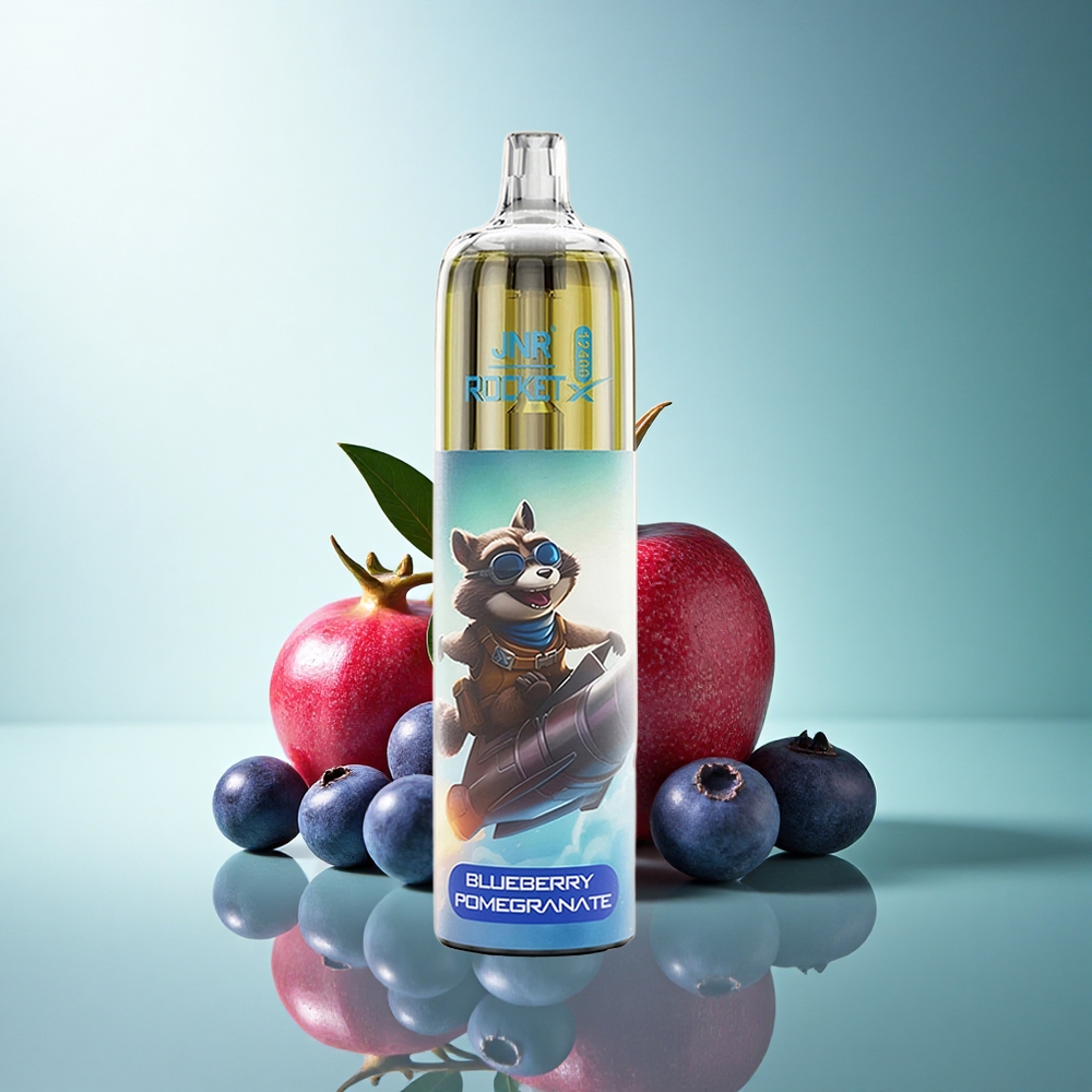 JNR Rocket-X 12400 Blueberry Pomegranate Adjustable Airflow 850mAh