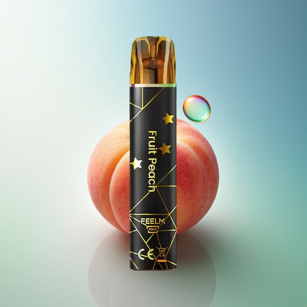 JNR Black&Golden 600+200 Peach 550mAh 2ml Nicotine 2% Disposable Vape