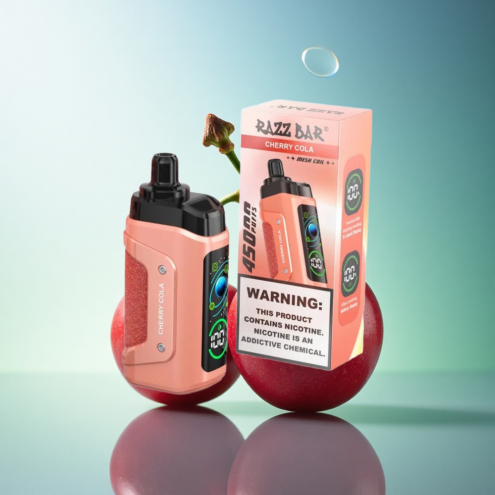 Razz Bar 45000 Puffs Cherry Cola Mesh Coil 650mAh