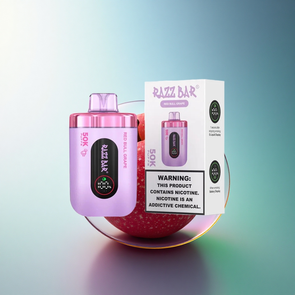 Razz Bar 50K Puffs Grape Mesh 650mAh 2% Nicotine Disposable Vape