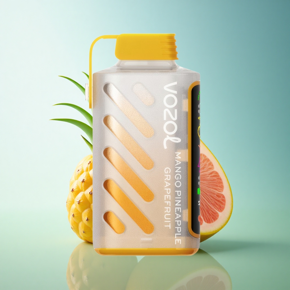 VOZOL Gear Power 20000 Puffs Mango Pineapple Grapefruit Dual Mesh Full Screen 20mL 5% Nicotine