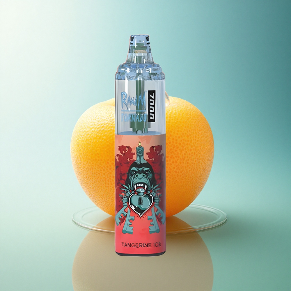 RandM Fumot Tornado 7000 Puffs Tangerine Ice Mesh 850mAh 5% Nicotine