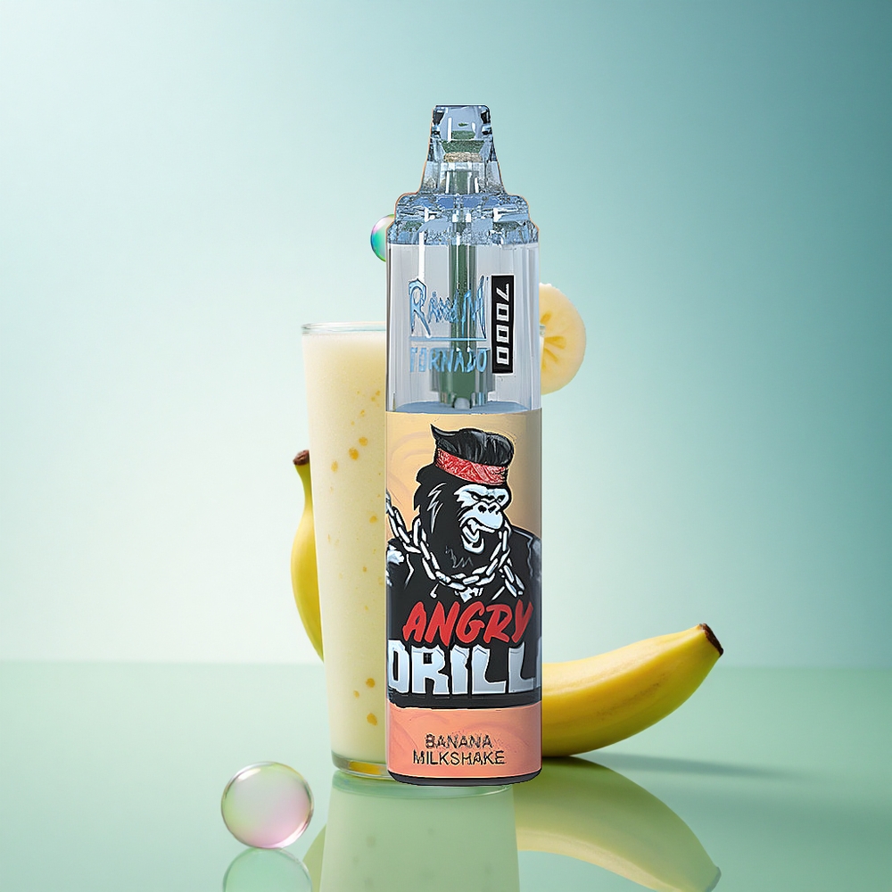 RandM Fumot Tornado 7000 Puffs Banana Milkshake 14ML 850mAh Mesh Coil