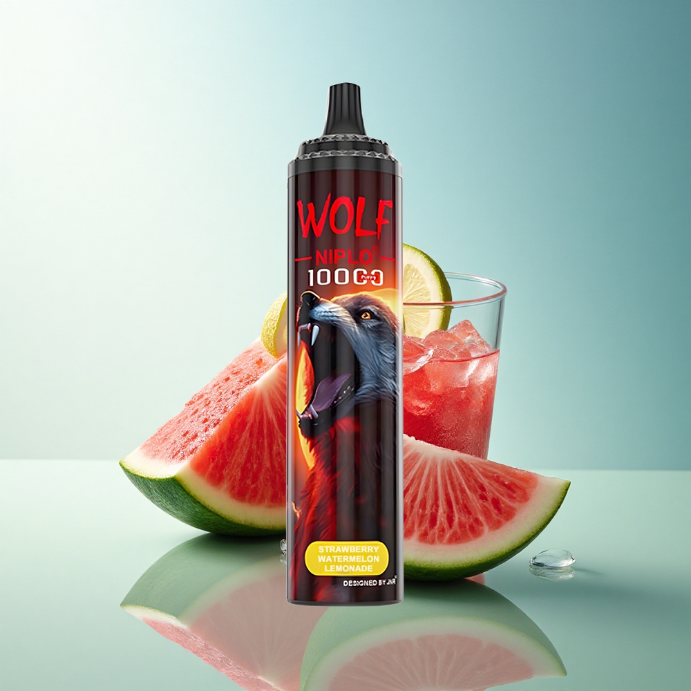 JNR Wolf Niplo 10000 Strawberry Watermelon Lemonade 20ml 5% Nicotine Type-C