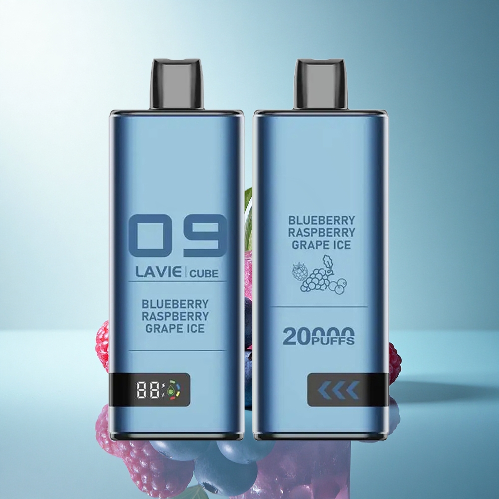 Lavie Cube 20000 Puffs Blueberry Raspberry Grape Ice 28mL 600mAh