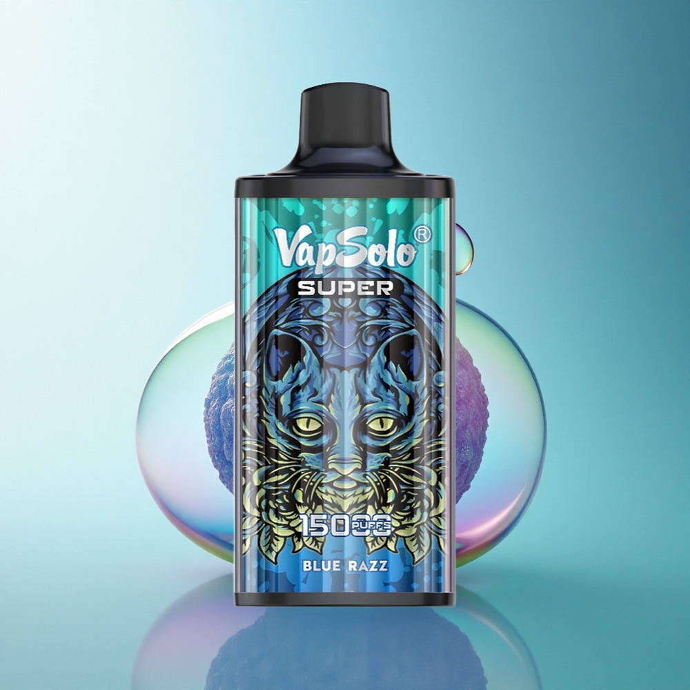 Vapsolo Super 15000 Puffs Blue Razz 40ml Mesh 850mAh