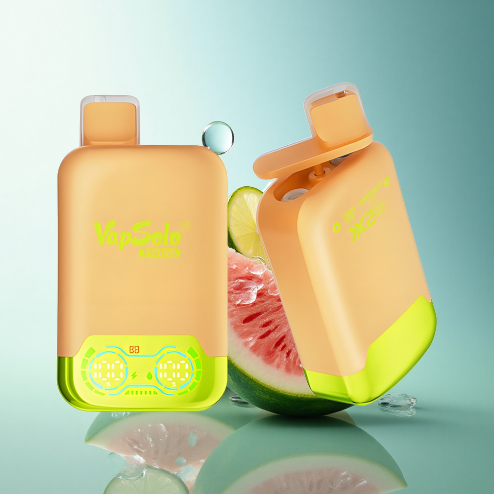 Vapsolo Twins 20000 Puffs Lemon Lime & Watermelon Ice with 40ml E-Liquid and 20mg Nicotine