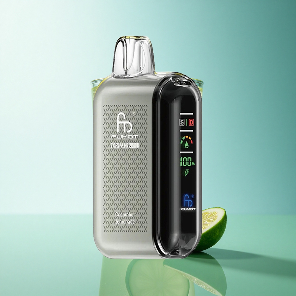 Fumot Tornado 20000 Puffs Cucumber Lemonade Dual Mesh Coil 20ml 850mAh 2% Nicotine