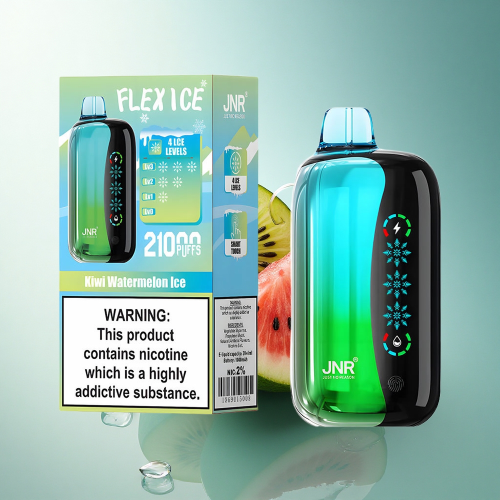 JNR Flex Ice 21000 Kiwi Watermelon Ice Adjustable Airflow 1000mAh