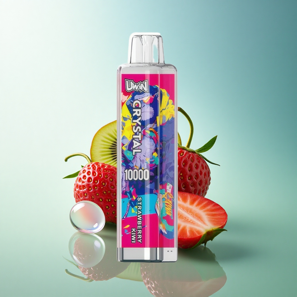 Uwin Crystal 10000 Puffs Strawberry Kiwi RGB Lights 650mAh Rechargeable