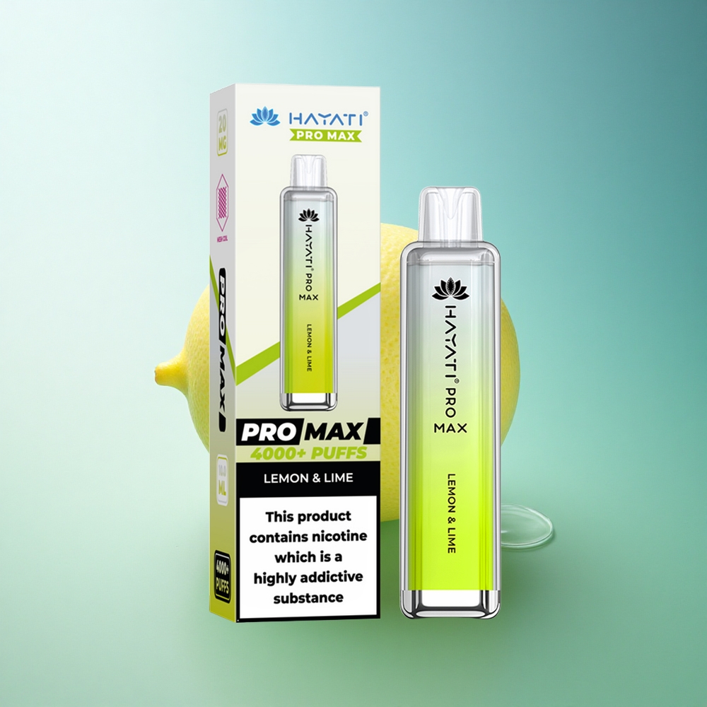 Hayati Pro Max 4000 Puffs Lemon & Lime Dual Mesh 1400mAh Disposable Vape