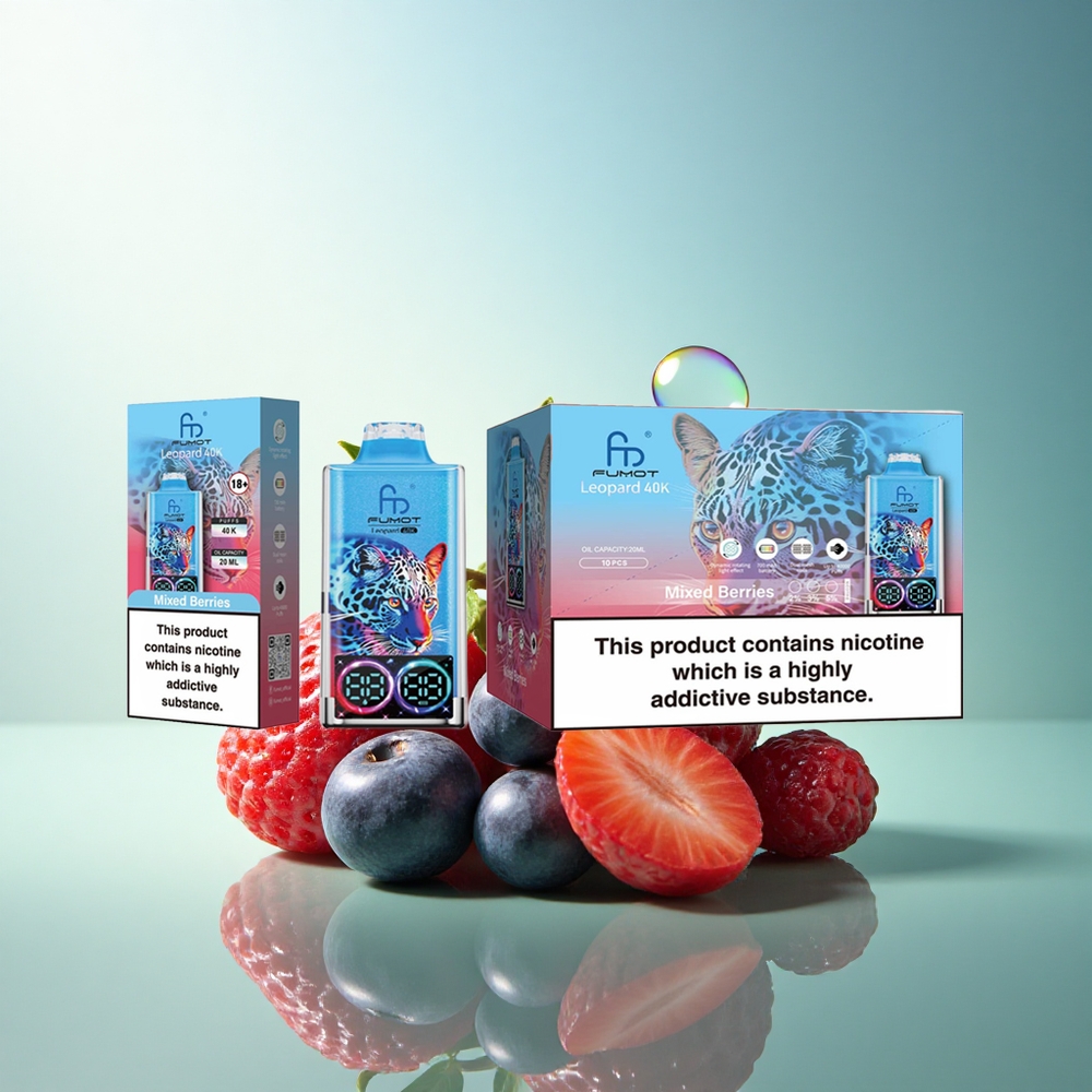 Fumot Leopard 40K Puffs Mixed Berries Dual Mesh 5% Nicotine 700mAh