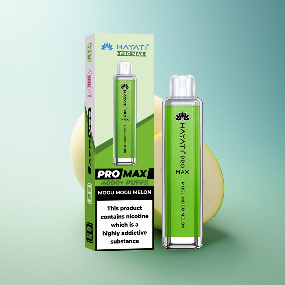 Hayati Pro Max 4000 Puffs Mogu Mogu Melon Dual Mesh 1400mAh Rechargeable