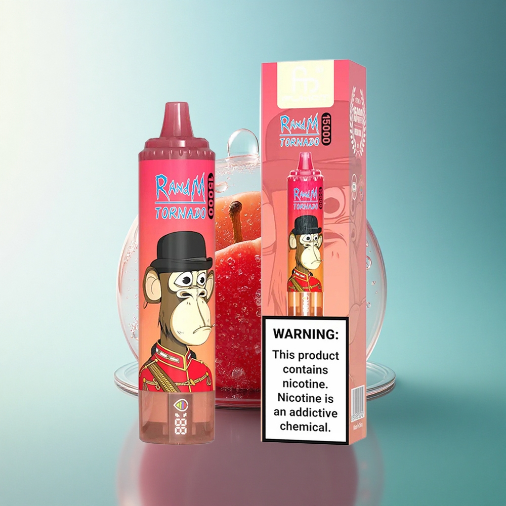 RandM Fumot Tornado 15000 Puffs Red Energy Ice Mesh Coil 25ml