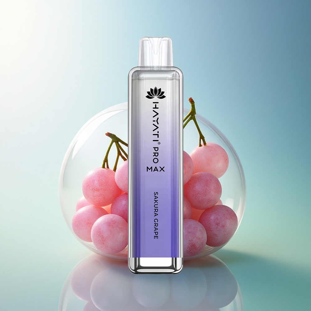 Hayati Pro Max 4000 Puffs Sakura Grape Dual Mesh 1400mAh Disposable Vape