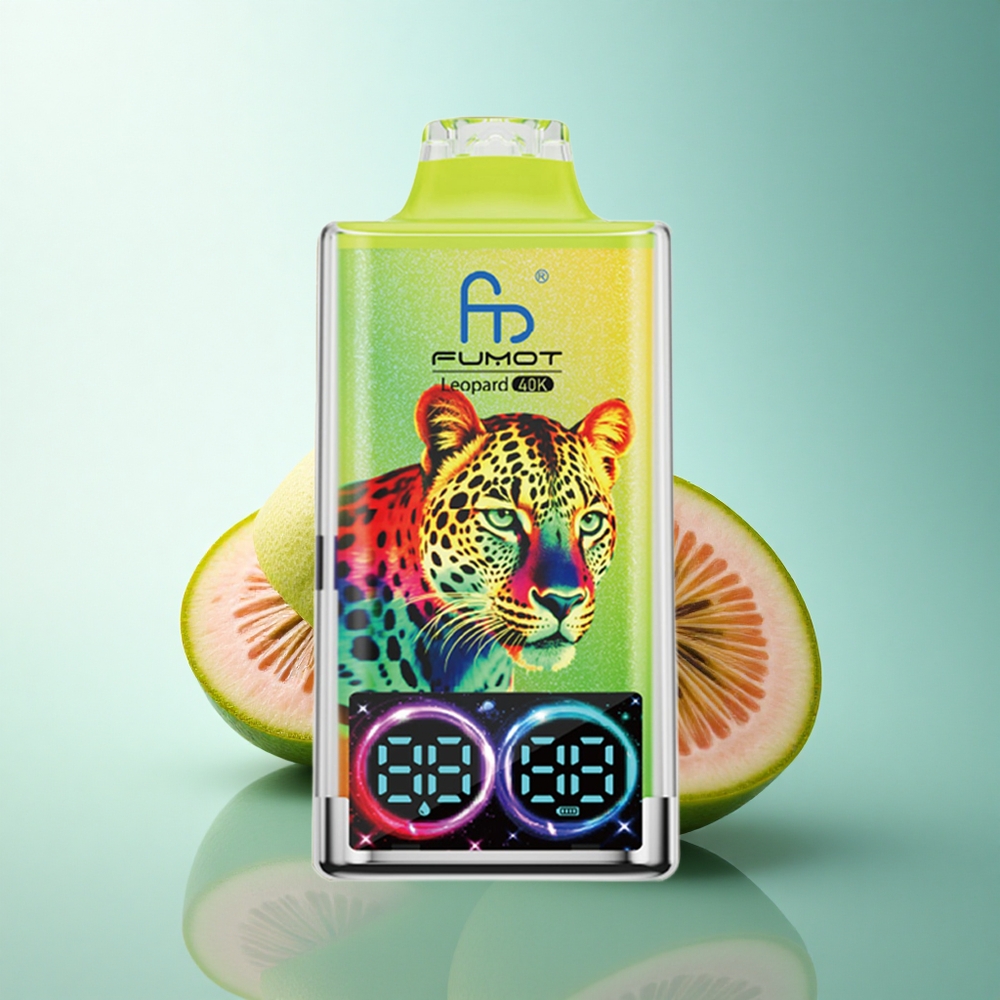 Fumot Leopard 40K Puffs Kiwi Passion Fruit Guava Dual Mesh 5% Nicotine 700mAh