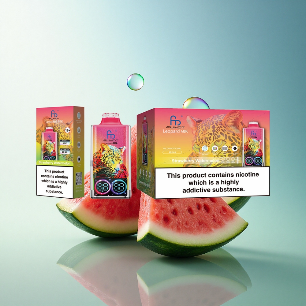 Fumot Leopard 40K Puffs Strawberry Watermelon 5% Nicotine Dual Mesh 700mAh