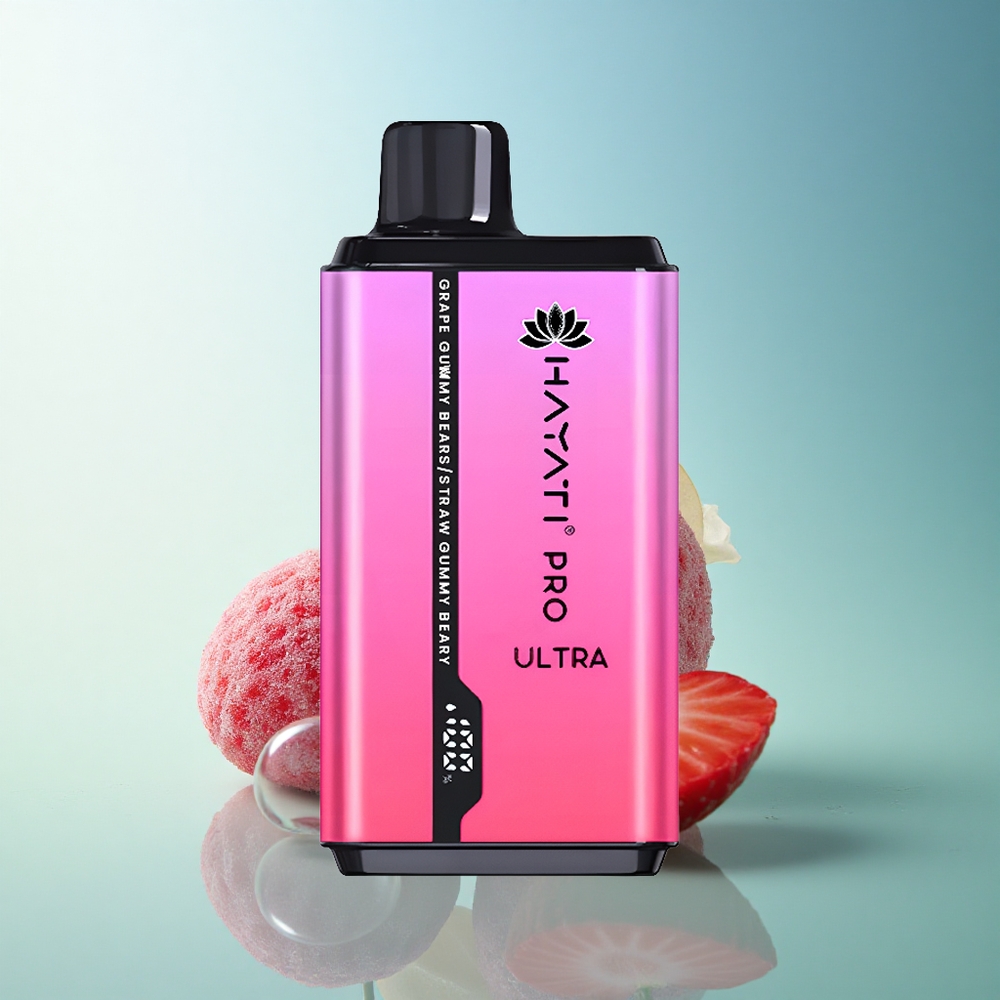 Hayati Pro Ultra 15000 Puffs Strawberry Gummy Bear 850mAh 2% Nicotine