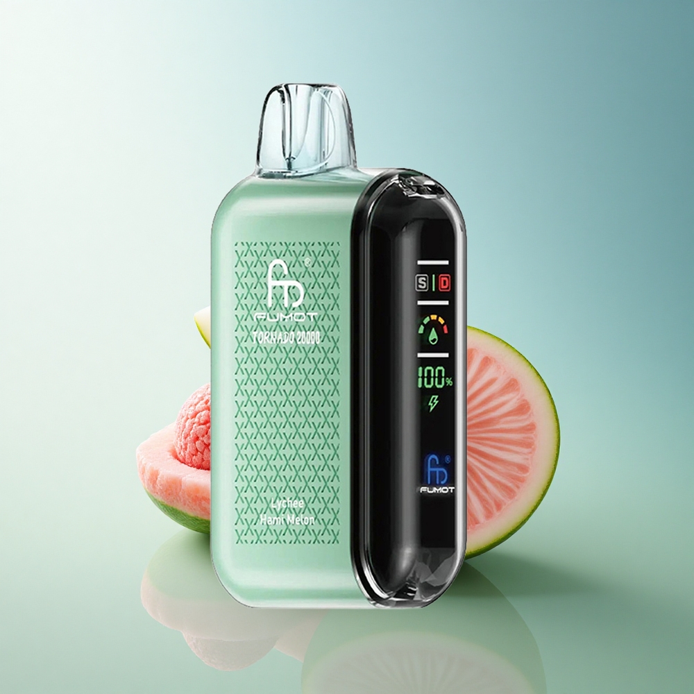 Fumot Tornado 20000 Puffs Lychee Hami Melon Dual Mesh Coil 850mAh