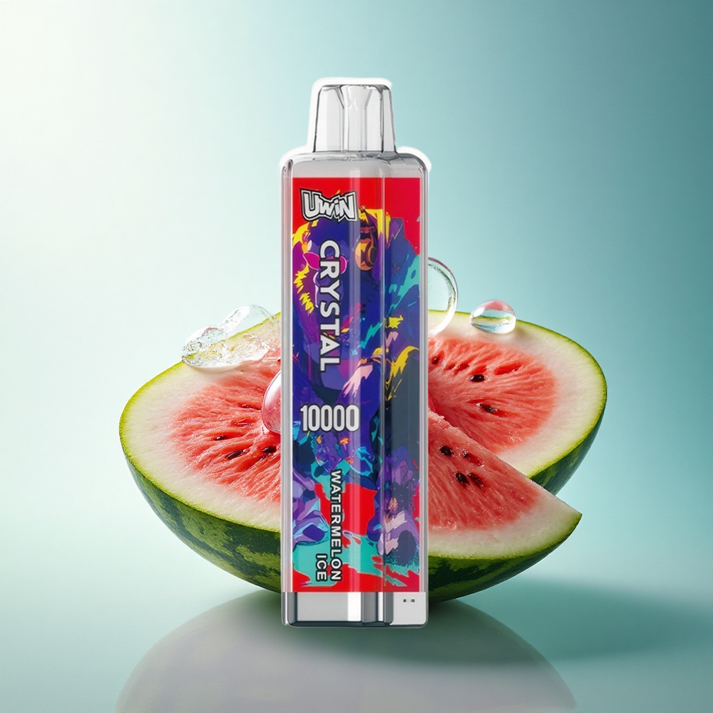 Uwin Crystal 10000 Puffs Watermelon Ice RGB 650mAh Rechargeable 18ml