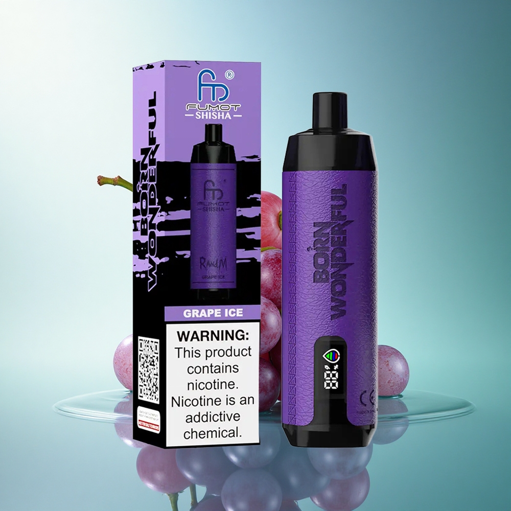 RandM Fumot Shisha 10000 Puffs Grape Ice 850mAh 0.5% Nicotine