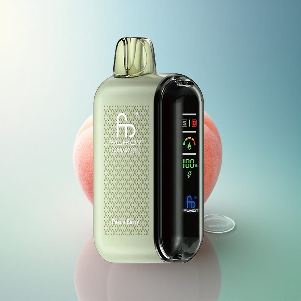 Fumot Tornado 20000 Puffs Peach Berry Dual Mesh 850mAh