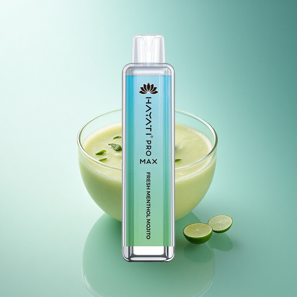 Hayati Pro Max 4000 Puffs Fresh Menthol Mojito Dual Mesh 5% Nicotine 1400mAh