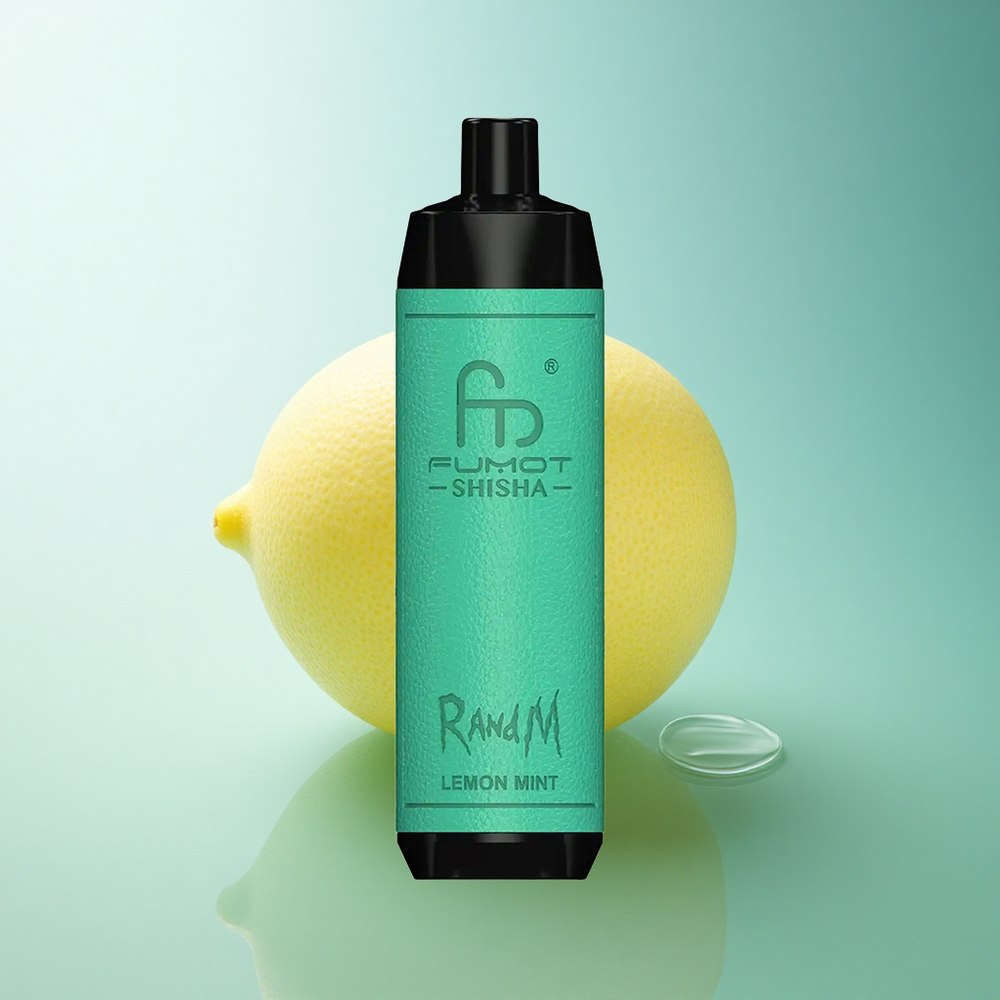RandM Fumot Shisha 10000 Puffs Lemon Mint 18ml 850mAh 0.5% Nicotine