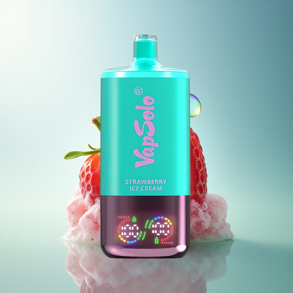 Vapsolo Triple 30000 Puffs Strawberry Ice Cream 40ml Nicotine 20mg/ml Type-C