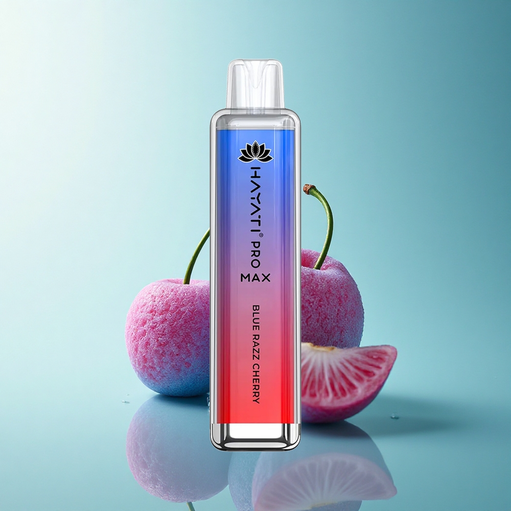 Hayati Pro Max 4000 Puffs Blue Razz Cherry Dual Mesh 1400mAh Rechargeable