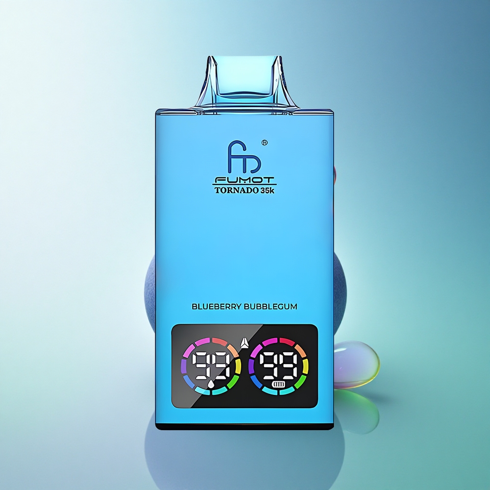 Fumot Tornado 35000 Puffs Blueberry Bubblegum Dual Mesh 15ml 700mAh