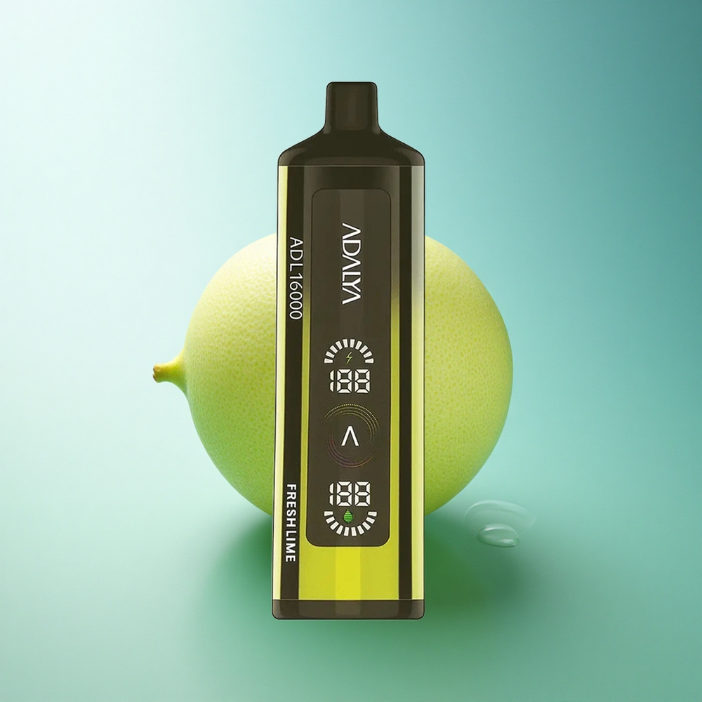 Adalya ADL 16000 PRO Puffs Fresh Lime Digital Screen USB-C