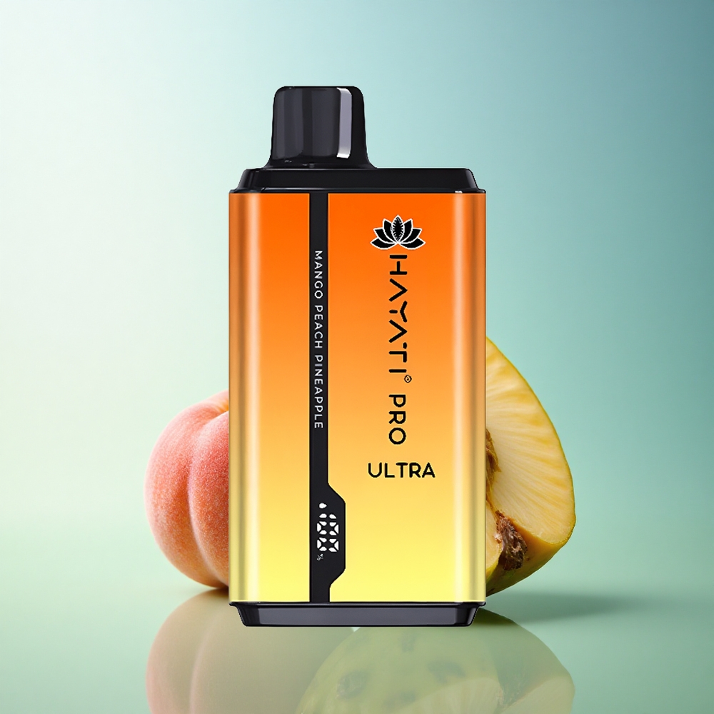 Hayati Pro Ultra 15000 Puffs Mango Peach Pineapple 850mAh 24ml 2% Nicotine