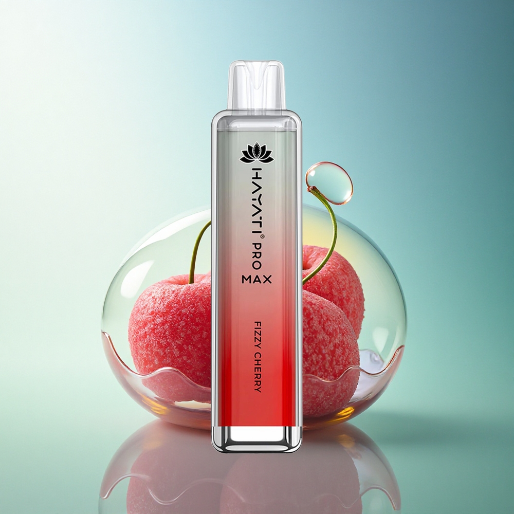 Hayati Pro Max 4000 Puffs Fizzy Cherry Dual Mesh 1400mAh Disposable Vape