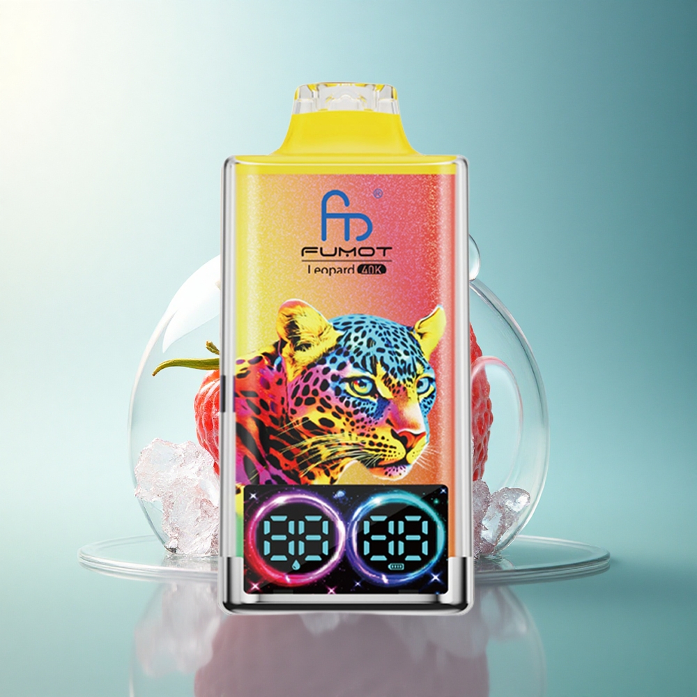 Fumot Leopard 40K Puffs Strawberry Ice Dual Mesh 5% Nicotine 700mAh
