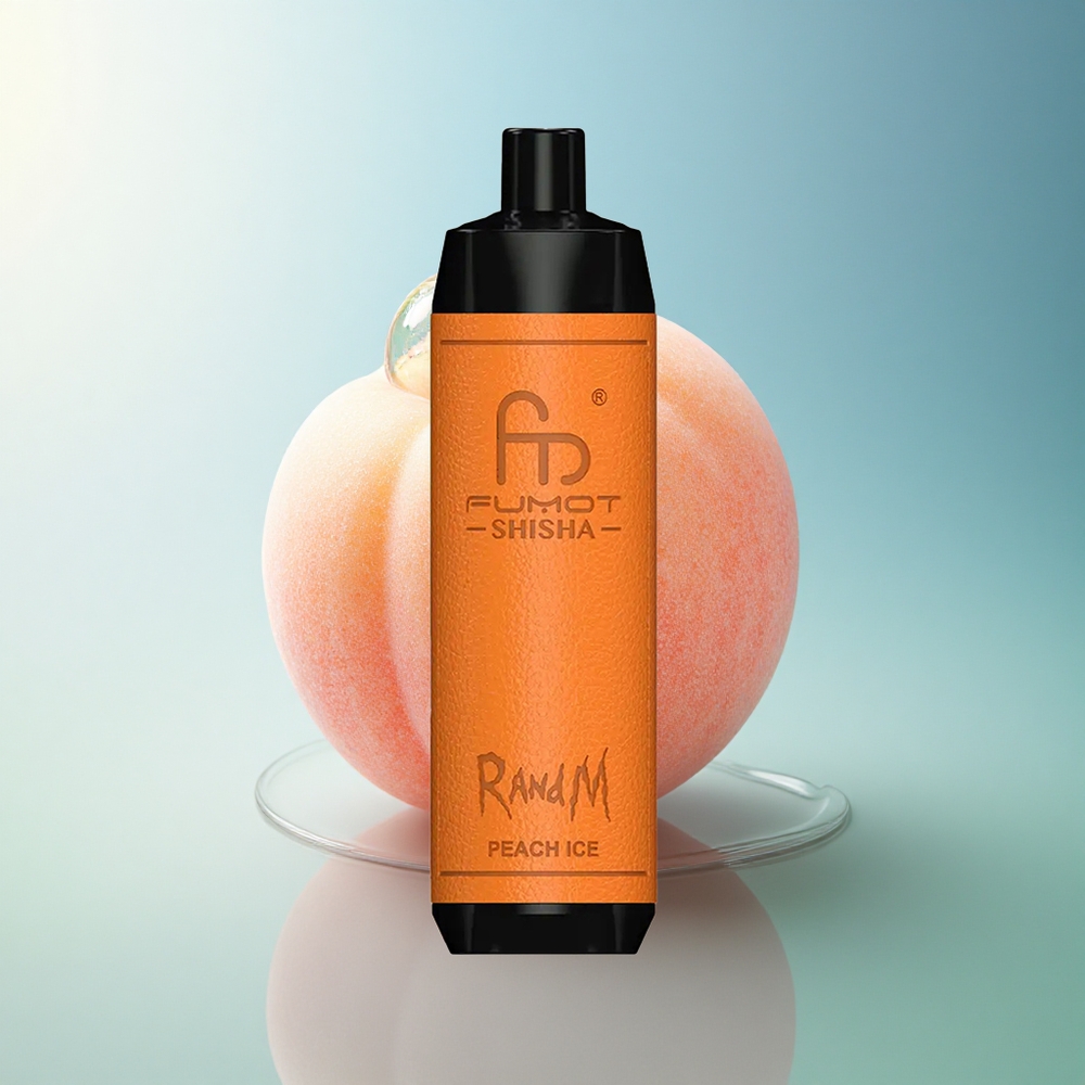 RandM Fumot Shisha 10000 Puffs Peach Ice 18ml 850mAh 0.5% Nicotine