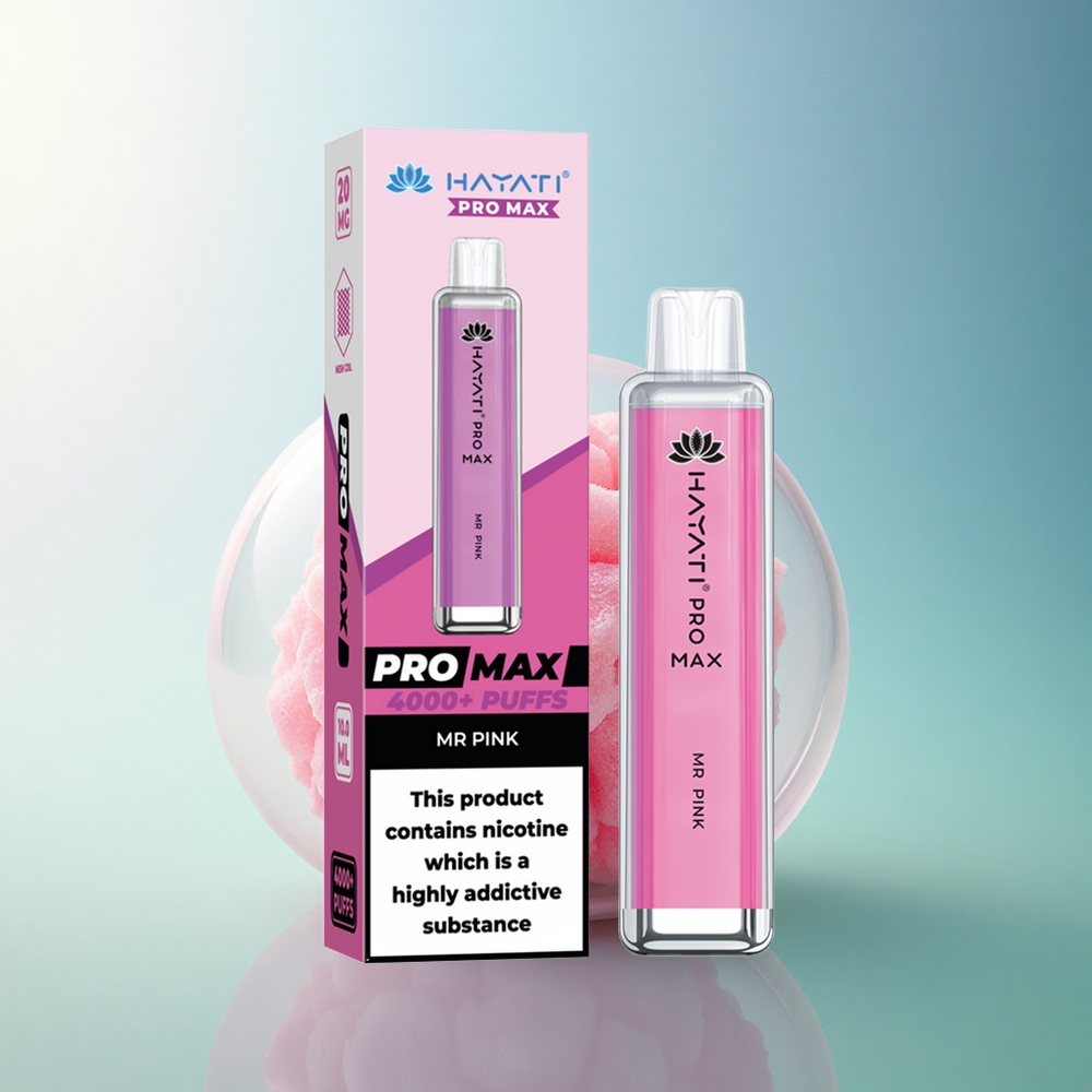 Hayati Pro Max 4000 Puffs Mr Pink Dual Mesh 1400mAh Disposable Vape