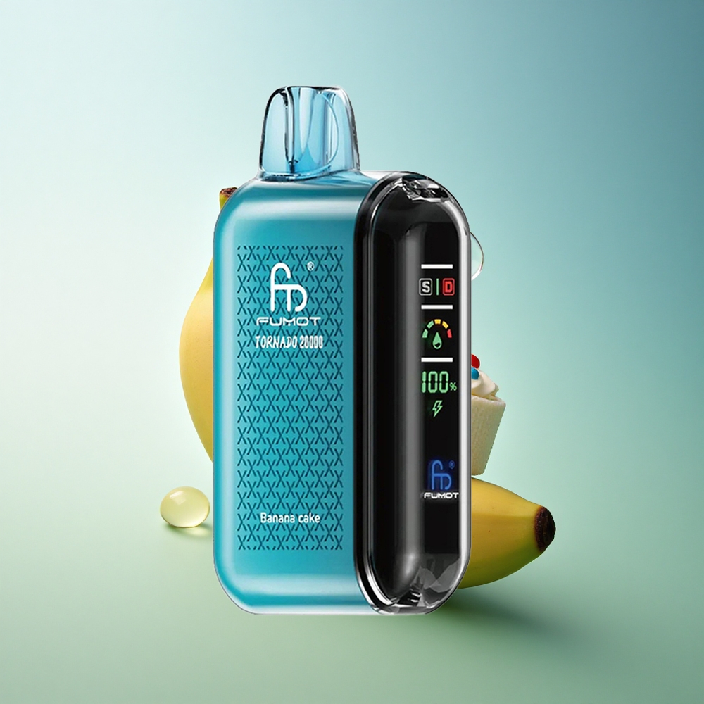 Fumot Tornado 20000 Puffs Banana Cake Dual Mesh Coil 850mAh