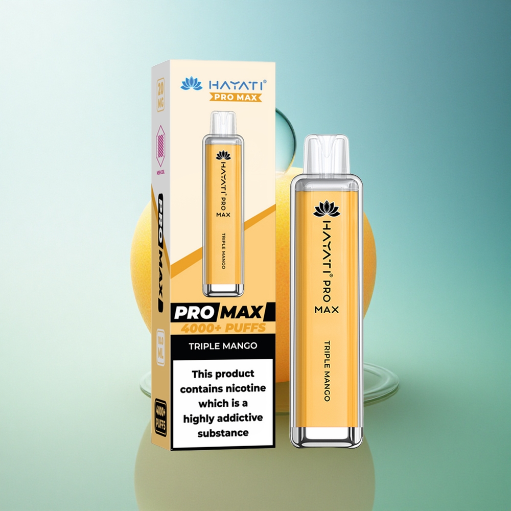 Hayati Pro Max 4000 Puffs Dual Mango LED 1400mAh Disposable Vape