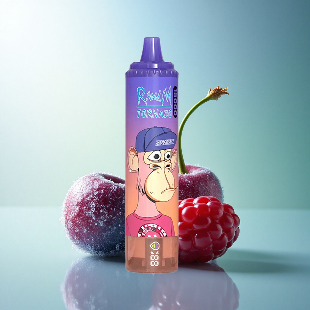 RandM Fumot Tornado 15000 Puffs Blueberry Cherry Cranberry 850mAh Mesh Coil