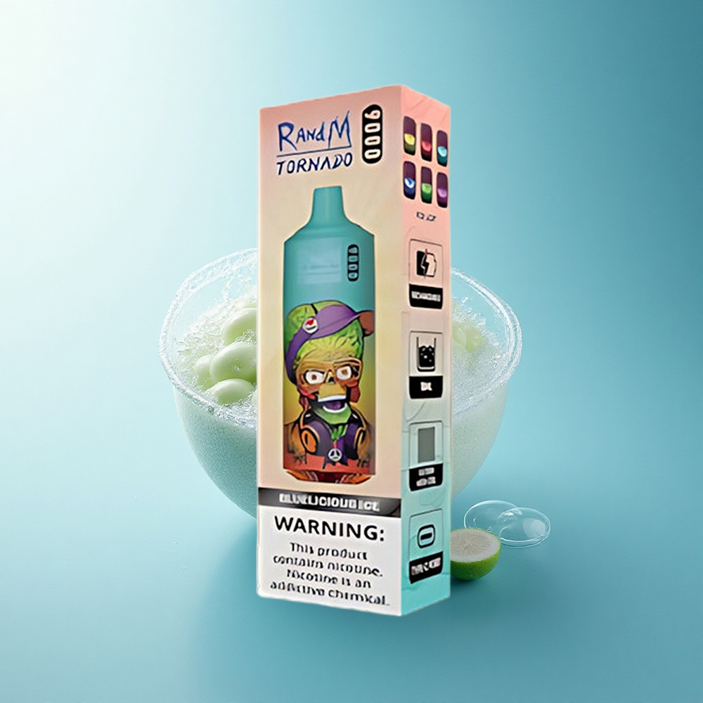 RandM Fumot Tornado 9000 Puffs Bluelicious Ice Mesh 18mL RGB