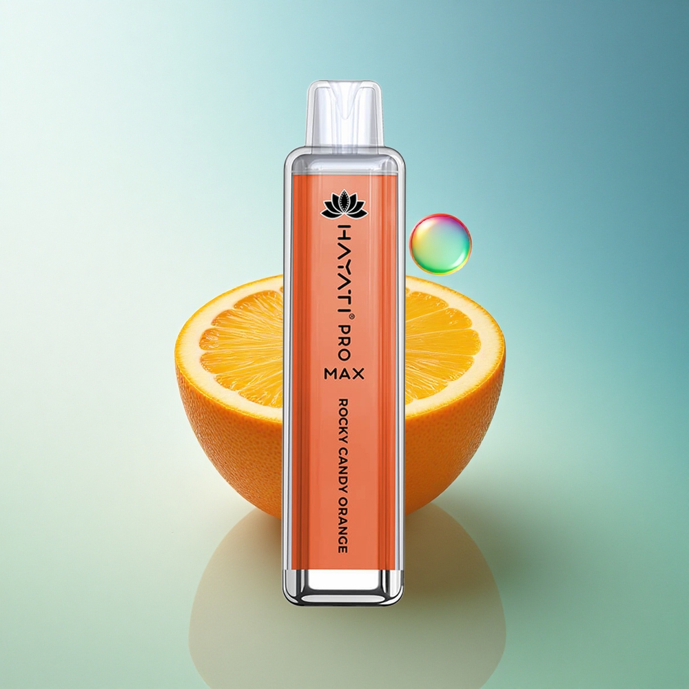 Hayati Pro Max 4000 Puffs Rocky Candy Orange Dual Mesh 5% Nicotine 1400mAh