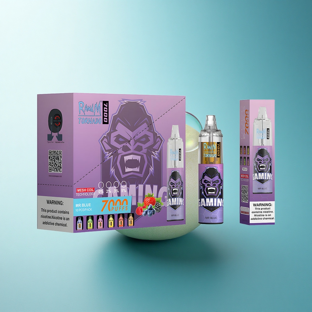 RandM Fumot Tornado 7000 Puffs Dr. Blue Mesh Coil 850mAh Air-Adjustable