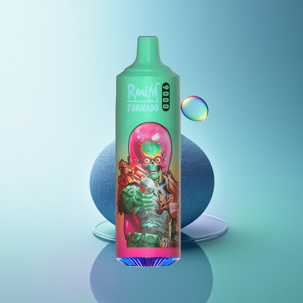 RandM Fumot Tornado 9000 Puffs Mesh Blue Razz Kush 850mAh 18mL