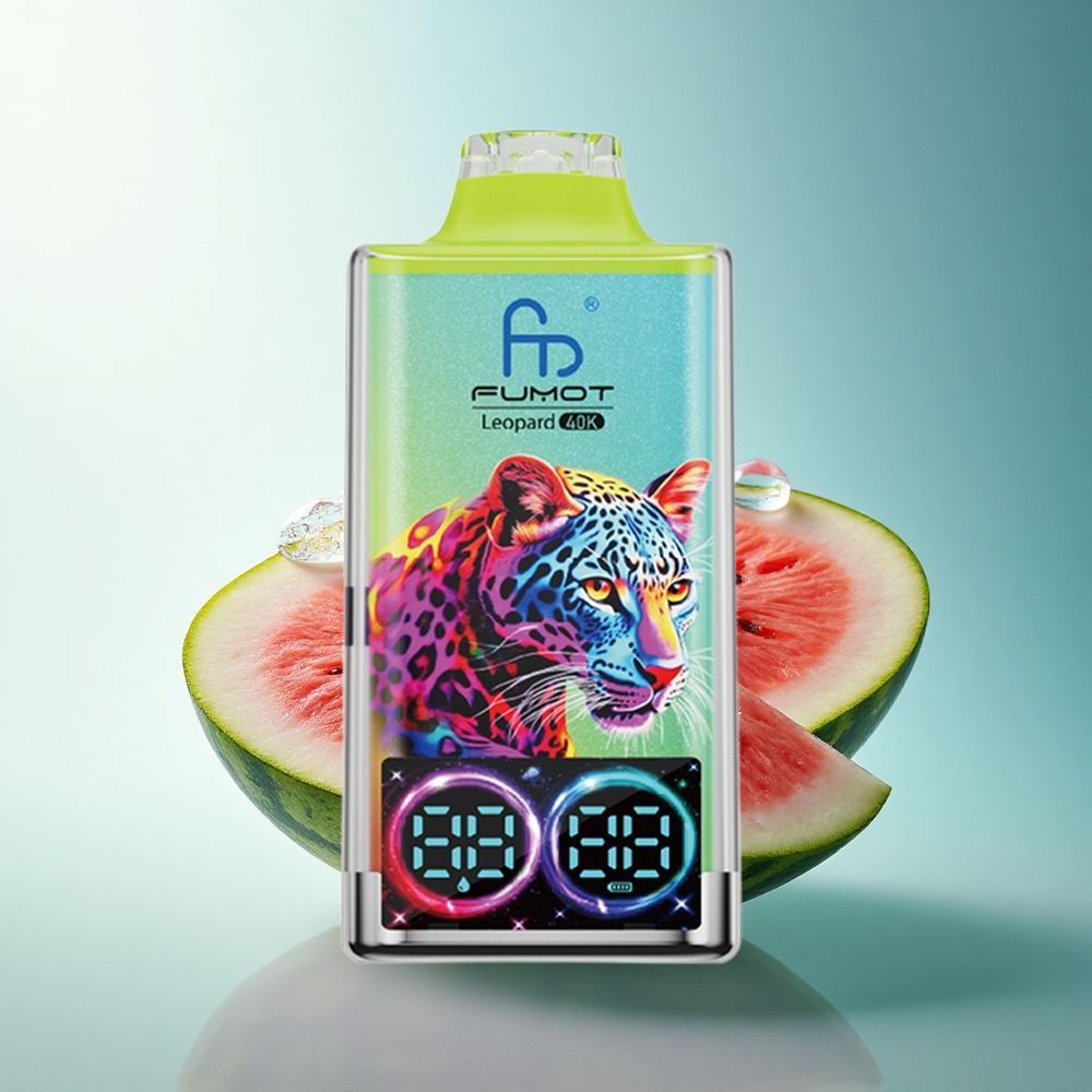 Fumot Leopard 40K Puffs Watermelon Ice Dual Mesh 5% Nicotine 700mAh