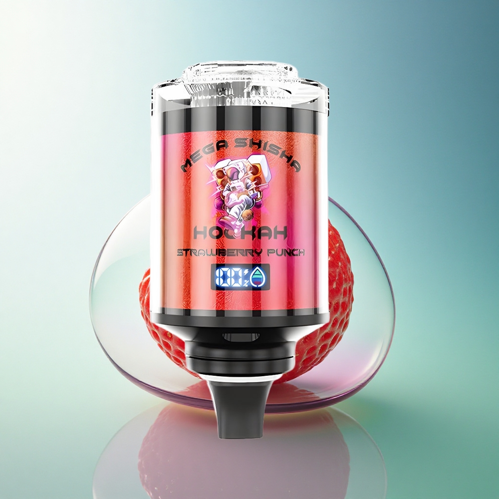 JNR Mega Shisha Hookah 100K Strawberry Punch 2200mAh 60ml 2% Nicotine