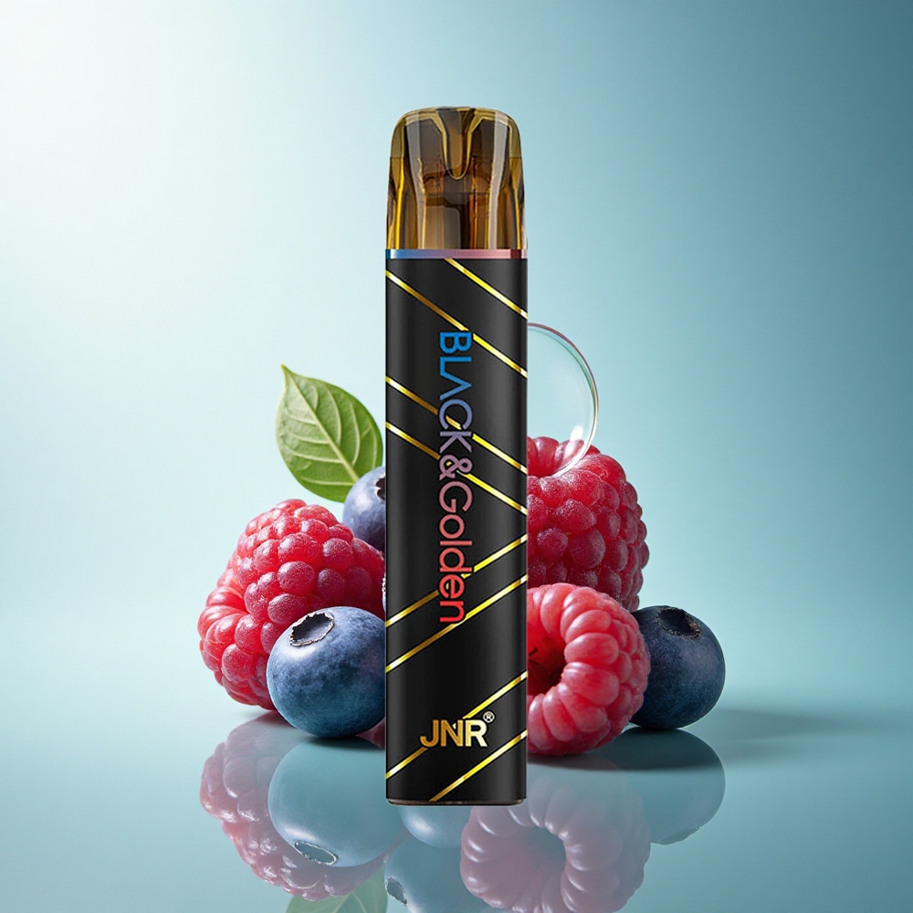 JNR Black&Golden 600+200 Blueberry Sour Raspberry 550mAh 2ml 2% Nicotine