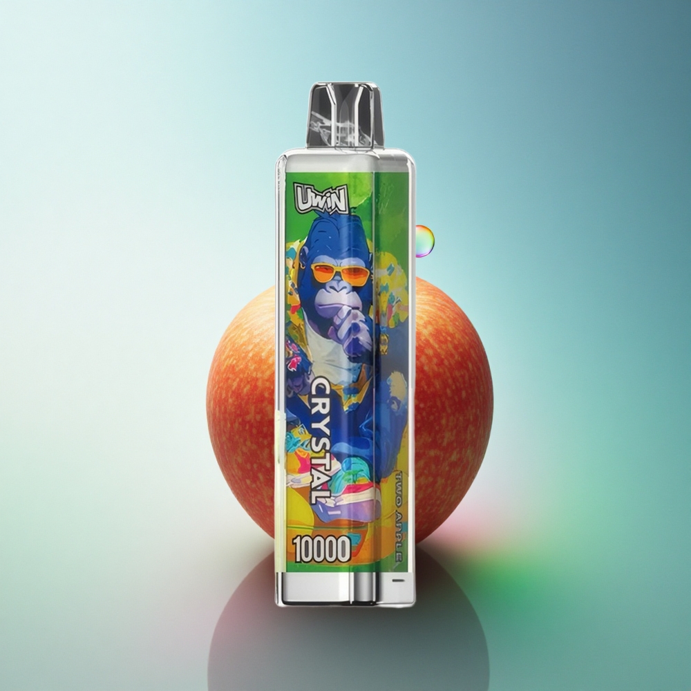 Uwin Crystal 10000 Puffs Two Apple RGB Crystal 18ml 650mAh
