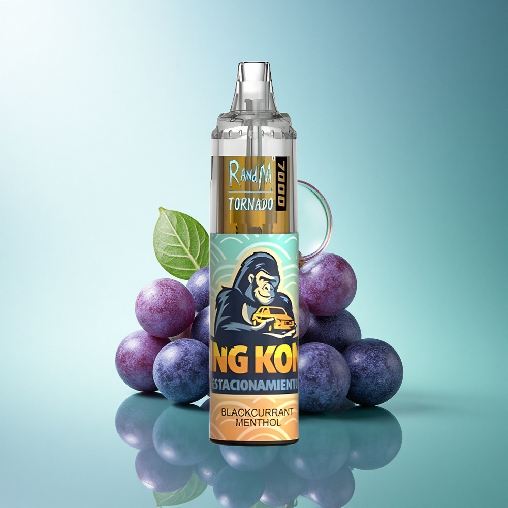 RandM Fumot Tornado 7000 Puffs Blackcurrant Menthol Mesh Coil 5% Nicotine