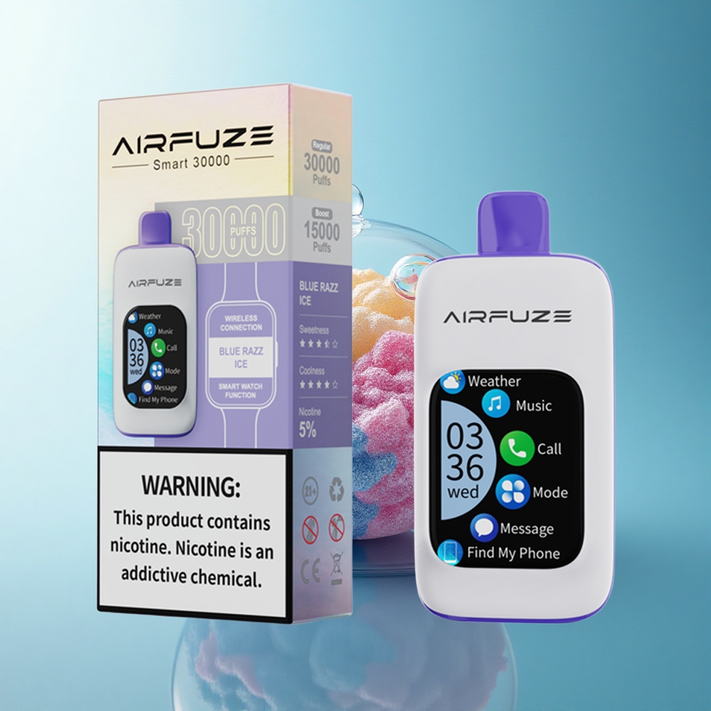 AirFuze Smart 30000 Puffs Blue Razz Ice 5% Nicotine 900mAh